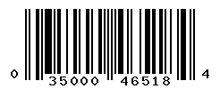 UPC barcode number 035000465184