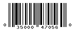 UPC barcode number 035000470560