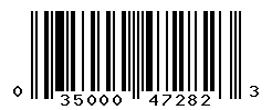 UPC barcode number 035000472823
