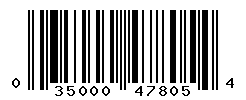 UPC barcode number 035000478054