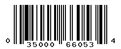 UPC barcode number 035000660534