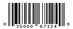 UPC barcode number 035000671240