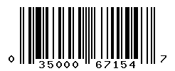 UPC barcode number 035000671547