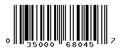 UPC barcode number 035000680457