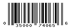 upc 035000740656 barcode image