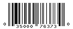 UPC barcode number 035000763730