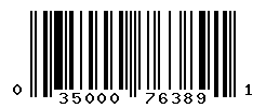 UPC barcode number 035000763891