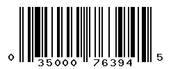 UPC barcode number 035000763945