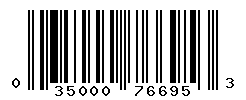 UPC barcode number 035000766953