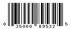 UPC barcode number 035000895325