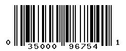 UPC barcode number 035000967541