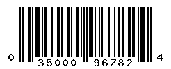 UPC barcode number 035000967824