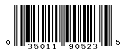 UPC barcode number 035011905235