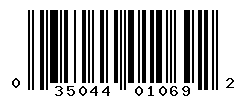 upc 035044010692 barcode image