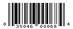upc 035046000684 barcode image