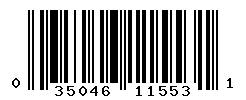 UPC barcode number 035046115531