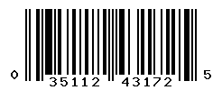 UPC barcode number 035112431725