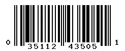 UPC barcode 035112435051