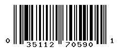 upc 035112705901 barcode image