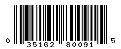 upc 035162800915 barcode image