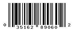 UPC 035162890602 barcode image
