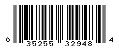 UPC barcode number 035255329484