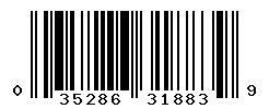 UPC barcode number 035286318839