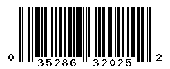 UPC barcode number 035286320252