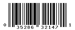 UPC barcode number 035286321471