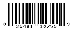 UPC 035481107559 barcode image