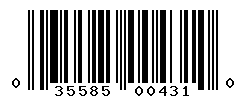 upc 035585004310 barcode image