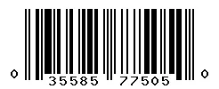 UPC barcode 035585775050