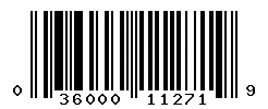 UPC barcode 036000112719