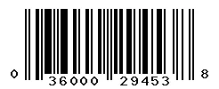 UPC barcode 036000294538