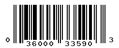 UPC barcode number 036000335903