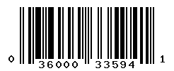 UPC barcode number 036000335941