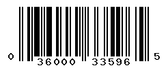 UPC barcode number 036000335965