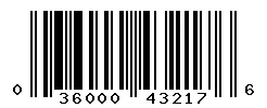 UPC 036000432176 barcode image