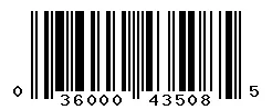 UPC barcode 036000435085