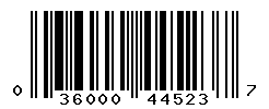 UPC barcode number 036000445237