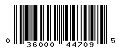 UPC barcode number 036000447095