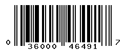 UPC barcode number 036000464917