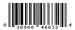 UPC barcode number 036000466324