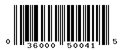 UPC barcode number 036000541656 lookup
