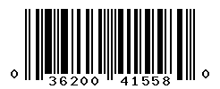UPC barcode number 036200415580