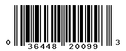 UPC barcode number 036448200993