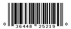 036448252190 barcode