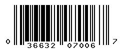 036632070067 barcode