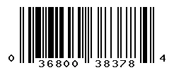 UPC barcode 036800383784