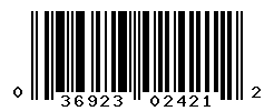 UPC barcode number 036923024212